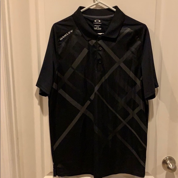Men’s Oakley Golf Polo Black Size Large - Picture 1 of 1